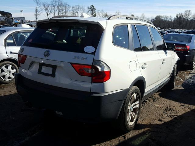 WBXPA93415WD15897 - 2005 BMW X3 3.0I WHITE photo 4