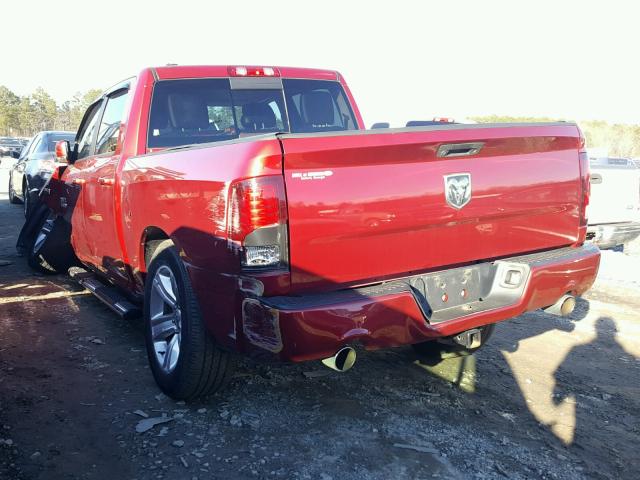 1C6RR6MT6DS557307 - 2013 RAM 1500 SPORT RED photo 3