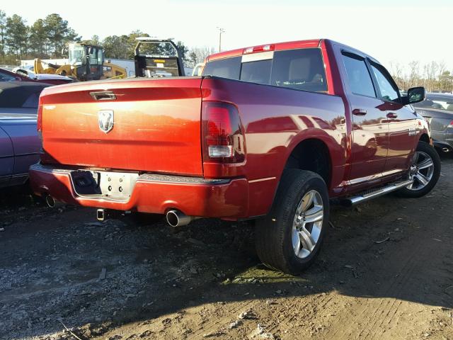 1C6RR6MT6DS557307 - 2013 RAM 1500 SPORT RED photo 4