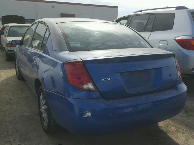 1G8AL52F63Z172084 - 2003 SATURN ION LEVEL BLUE photo 3