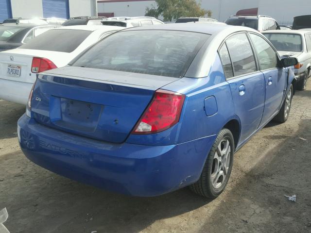 1G8AL52F63Z172084 - 2003 SATURN ION LEVEL BLUE photo 4