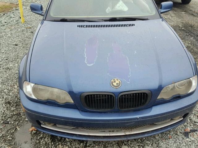 WBABN53492JU27788 - 2002 BMW 330 CI BLUE photo 10