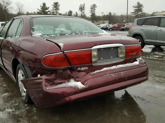 1G4HP52K244121004 - 2004 BUICK LESABRE CU BURGUNDY photo 9