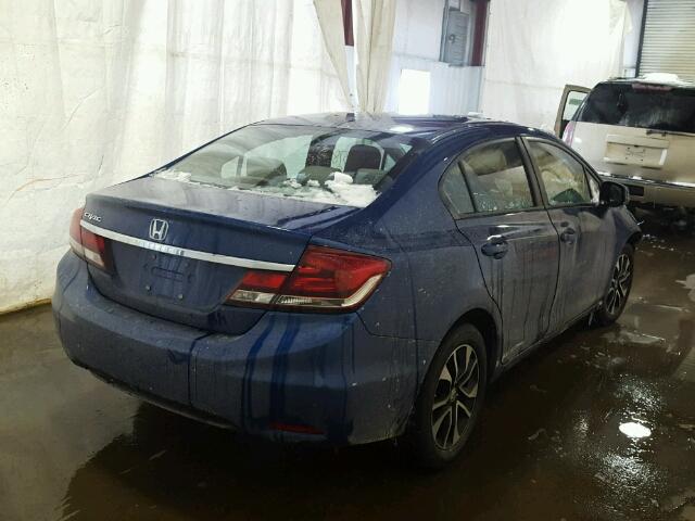 19XFB2F82DE251287 - 2013 HONDA CIVIC EX ლურჯი ფოტო 4