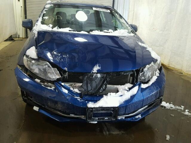 19XFB2F82DE251287 - 2013 HONDA CIVIC EX ლურჯი ფოტო 9