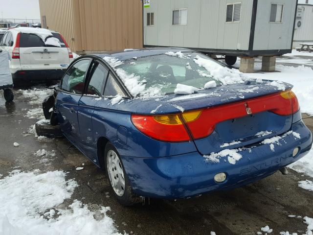 1G8ZP12821Z285660 - 2001 SATURN SC1 BLUE photo 3