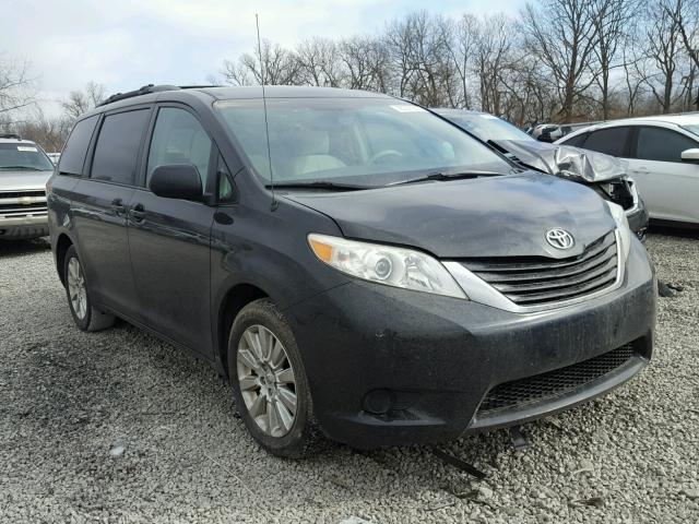 5TDJK3DC3CS035783 - 2012 TOYOTA SIENNA LE BLACK photo 1