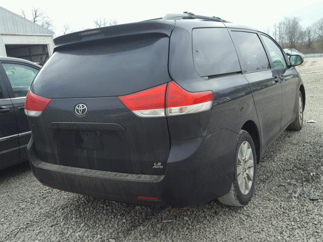 5TDJK3DC3CS035783 - 2012 TOYOTA SIENNA LE BLACK photo 4