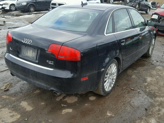 WAUDF78E26A181367 - 2006 AUDI A4 2.0T QU BLACK photo 4