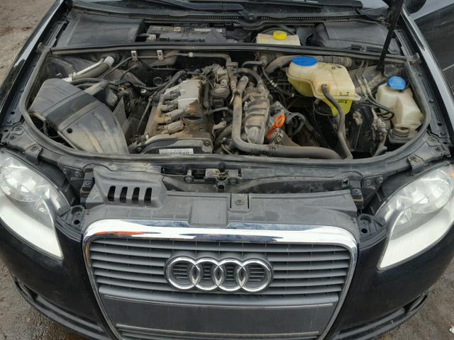 WAUDF78E26A181367 - 2006 AUDI A4 2.0T QU BLACK photo 7