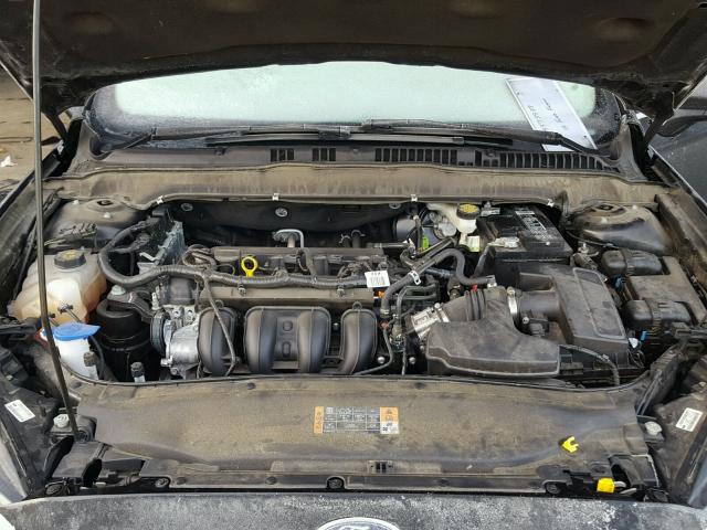 3FA6P0H78FR237874 - 2015 FORD FUSION SE BLACK photo 7