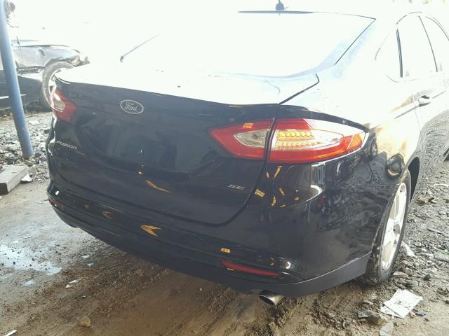 3FA6P0H78FR237874 - 2015 FORD FUSION SE BLACK photo 9