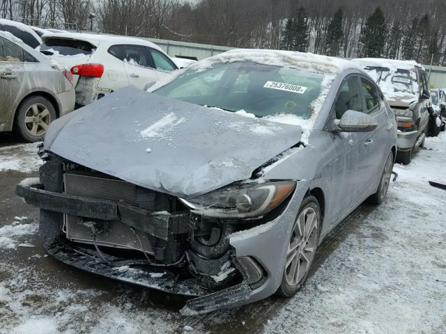 5NPD84LF5HH035181 - 2017 HYUNDAI ELANTRA SE SILVER photo 2