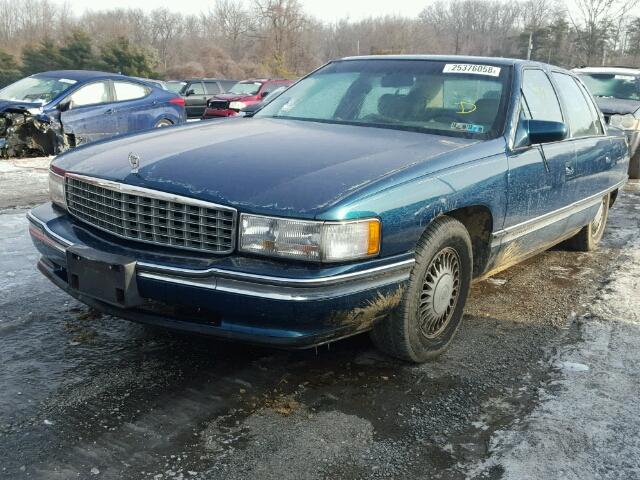 1G6KD52B1RU208003 - 1994 CADILLAC DEVILLE GREEN photo 2