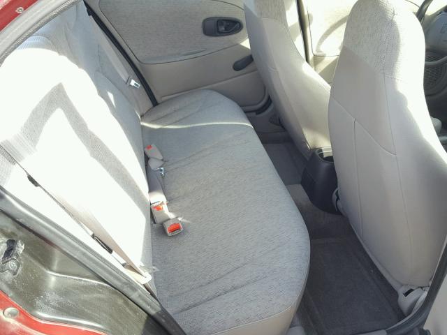 1G8ZH5280WZ150690 - 1998 SATURN SL1 RED photo 6