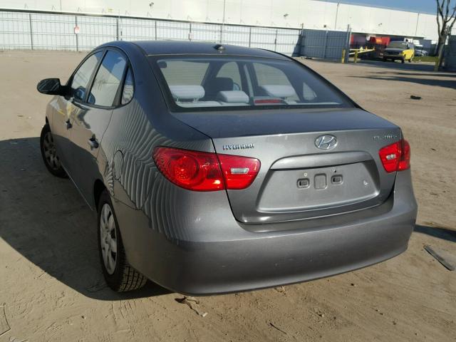 KMHDU46D58U303315 - 2008 HYUNDAI ELANTRA GL GRAY photo 3