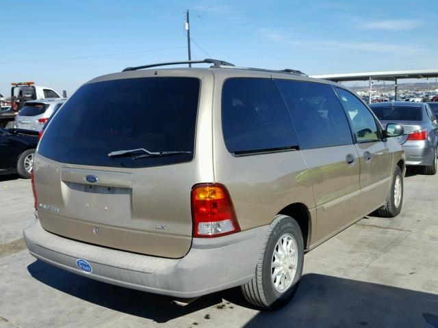 2FMZA51461BB49494 - 2001 FORD WINDSTAR L BEIGE photo 4