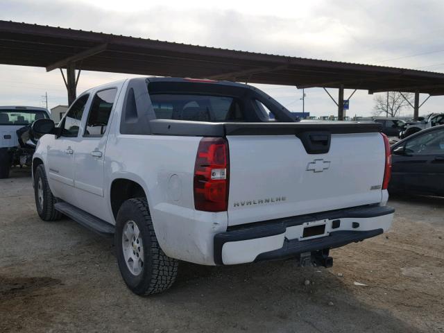 3GNEC12J97G137539 - 2007 CHEVROLET AVALANCHE WHITE photo 3