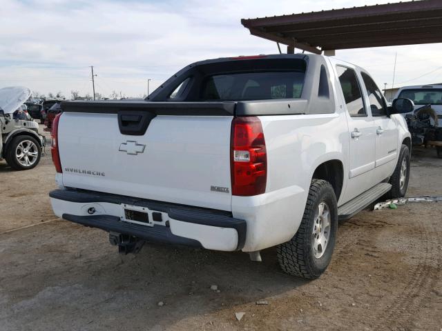 3GNEC12J97G137539 - 2007 CHEVROLET AVALANCHE WHITE photo 4