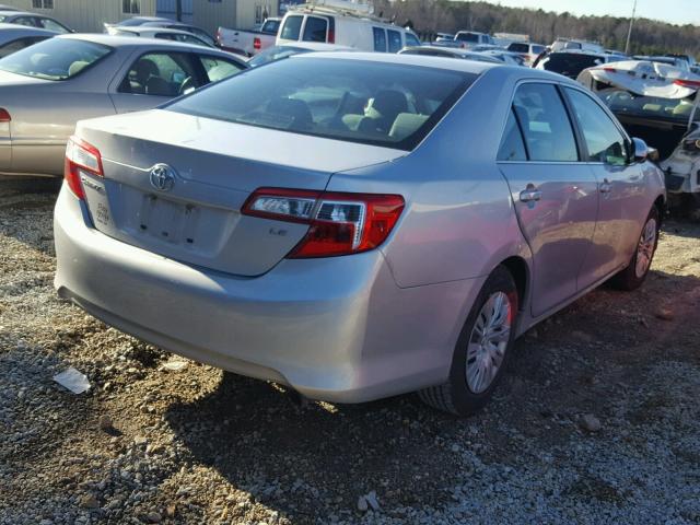 4T1BF1FK6DU699845 - 2013 TOYOTA CAMRY L SILVER photo 4