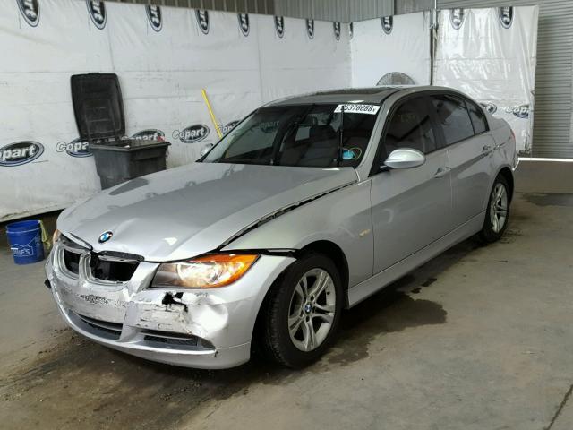 WBAVC93508K041380 - 2008 BMW 328 XI SILVER photo 2