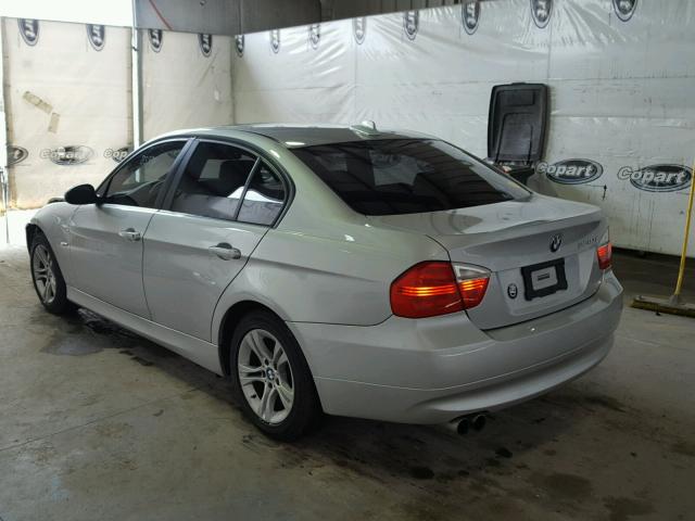 WBAVC93508K041380 - 2008 BMW 328 XI SILVER photo 3