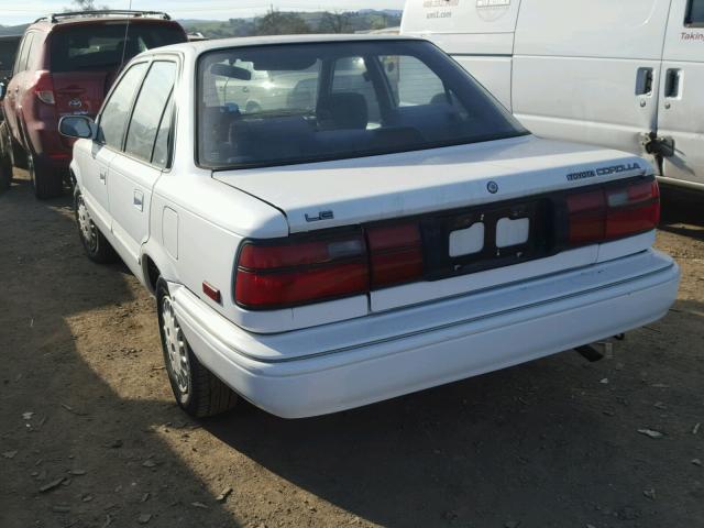 JT2AE97A7M3441565 - 1991 TOYOTA COROLLA LE WHITE photo 3