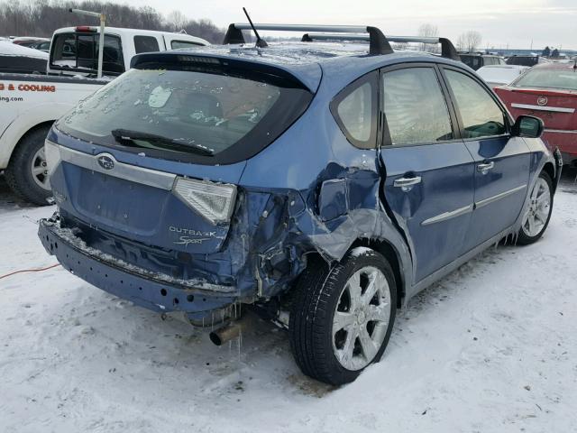 JF1GH63609H814440 - 2009 SUBARU IMPREZA OU BLUE photo 4