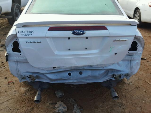 3FAHP0KC8BR137086 - 2011 FORD FUSION SPO WHITE photo 9