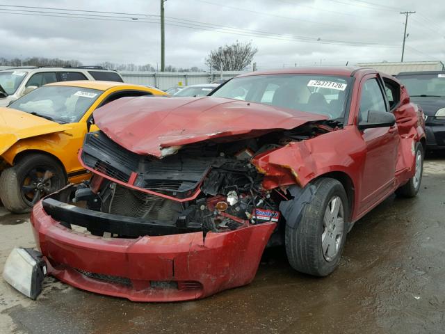 1B3CC4FB5AN154679 - 2010 DODGE AVENGER SX RED photo 2