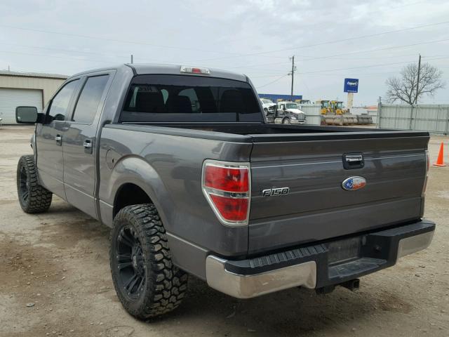 1FTEW1C87AFD86670 - 2010 FORD F150 SUPER GRAY photo 3