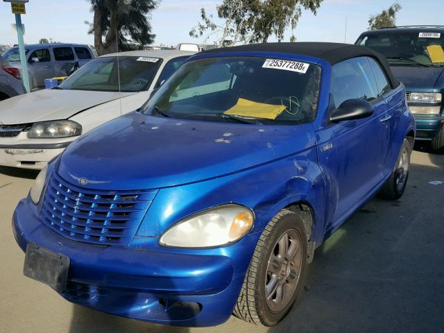 3C3EY45X65T602606 - 2005 CHRYSLER PT CRUISER BLUE photo 2