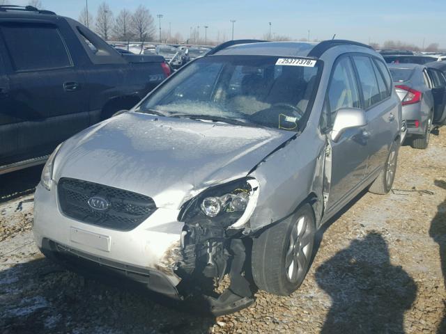 KNAFG526187198236 - 2008 KIA RONDO LX SILVER photo 2