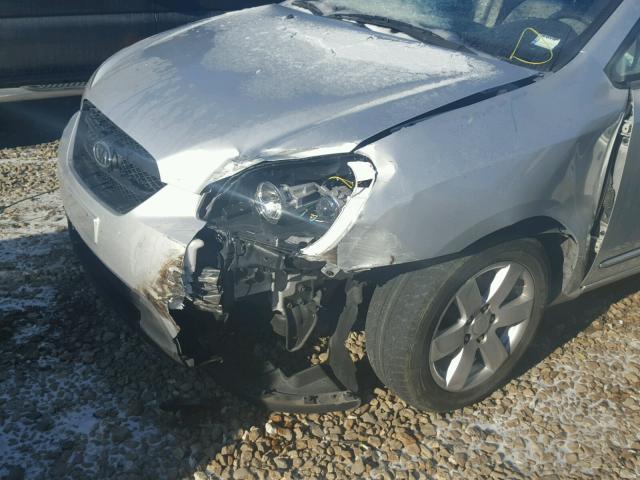 KNAFG526187198236 - 2008 KIA RONDO LX SILVER photo 9