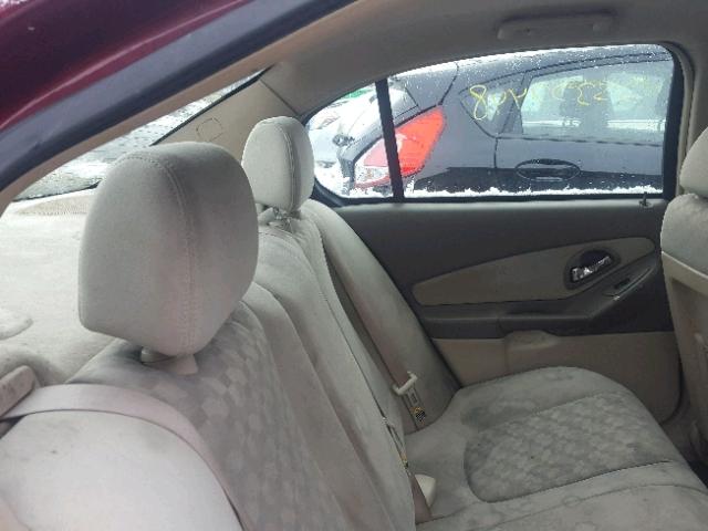 1G1ZT52894F199348 - 2004 CHEVROLET MALIBU LS RED photo 6