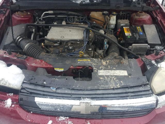 1G1ZT52894F199348 - 2004 CHEVROLET MALIBU LS RED photo 7