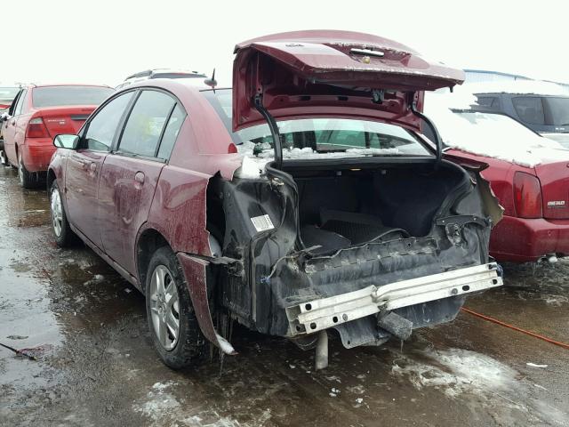 1G8AJ55F76Z152609 - 2006 SATURN ION LEVEL MAROON photo 3