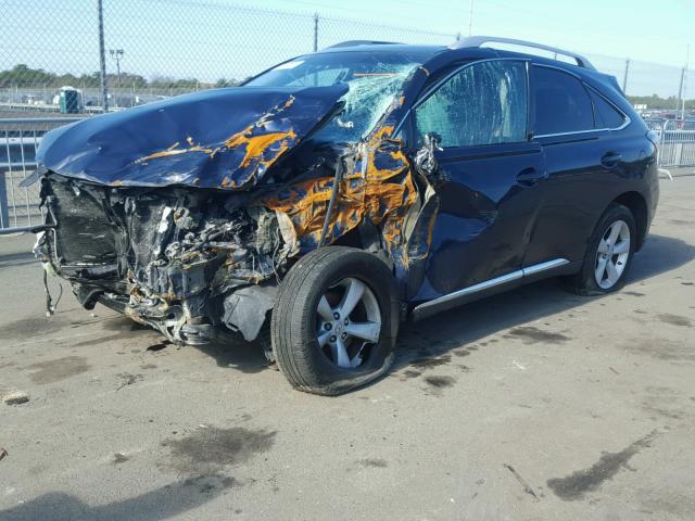 2T2BK1BA1FC253336 - 2015 LEXUS RX 350 BLUE photo 2