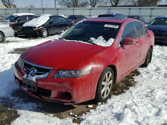 JH4CL96804C027806 - 2004 ACURA TSX RED photo 2