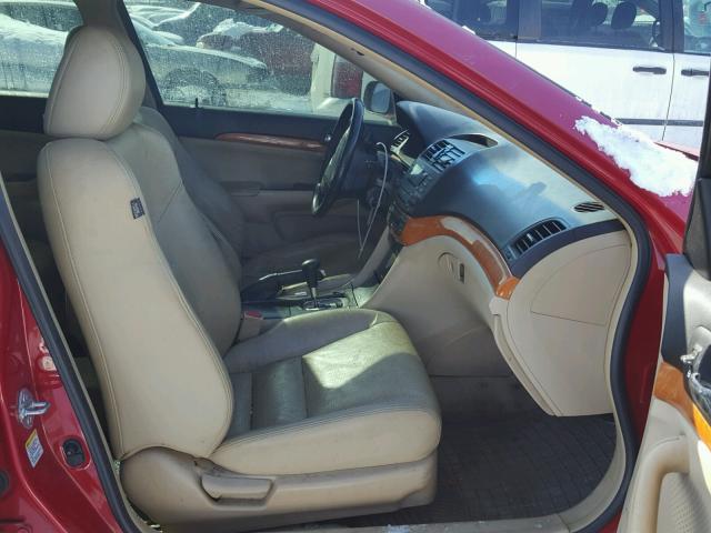 JH4CL96804C027806 - 2004 ACURA TSX RED photo 5