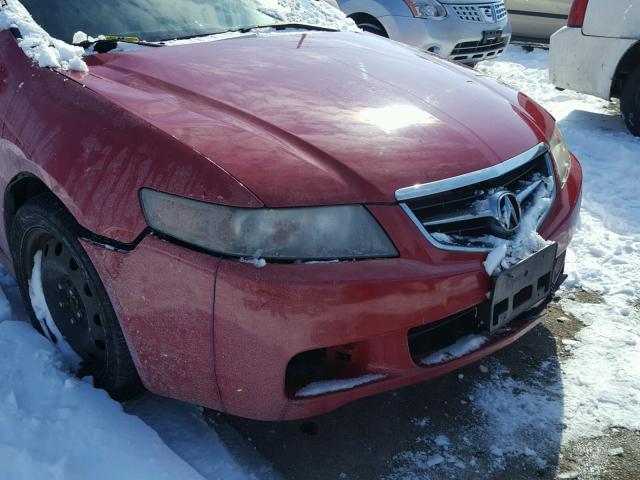 JH4CL96804C027806 - 2004 ACURA TSX RED photo 9