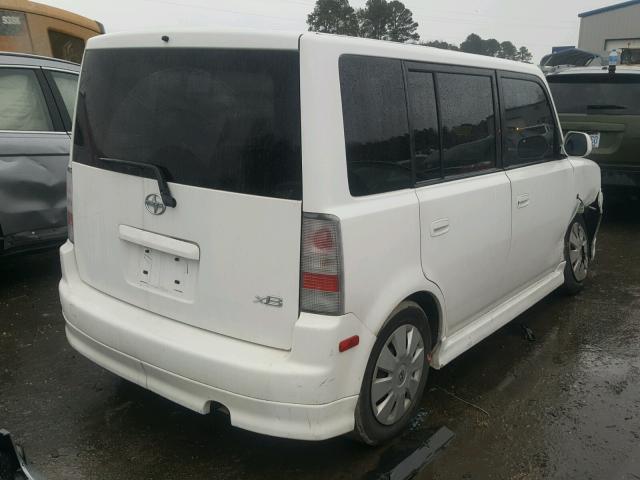 JTLKT324764065466 - 2006 TOYOTA SCION XB WHITE photo 4