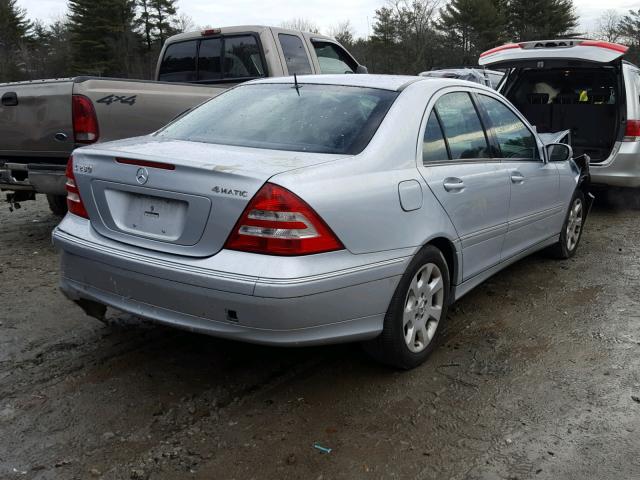 WDBRF92H96F765614 - 2006 MERCEDES-BENZ C GENERATI GRAY photo 4