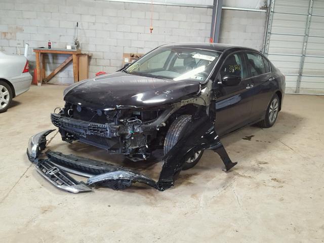 1HGCR2F36FA064371 - 2015 HONDA ACCORD LX BLACK photo 2