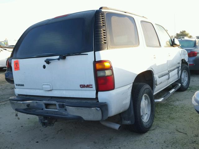 1GKEC13T13R313538 - 2003 GMC YUKON WHITE photo 4