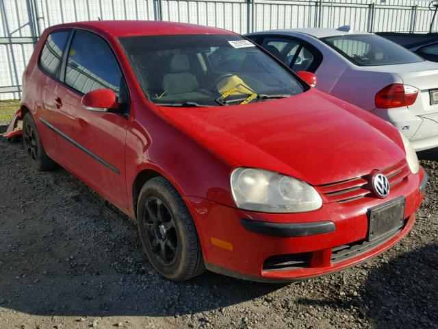 WVWAS71K27W034231 - 2007 VOLKSWAGEN RABBIT RED photo 1