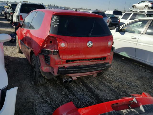 WVWAS71K27W034231 - 2007 VOLKSWAGEN RABBIT RED photo 3