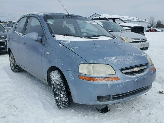 KL1TD56616B629491 - 2006 CHEVROLET AVEO BASE Mavi fotoğraf 1