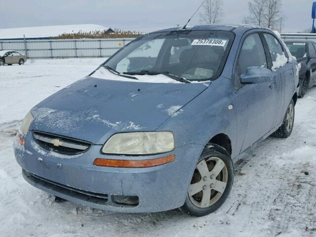 KL1TD56616B629491 - 2006 CHEVROLET AVEO BASE Mavi fotoğraf 2