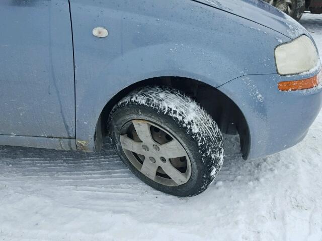 KL1TD56616B629491 - 2006 CHEVROLET AVEO BASE Mavi fotoğraf 9